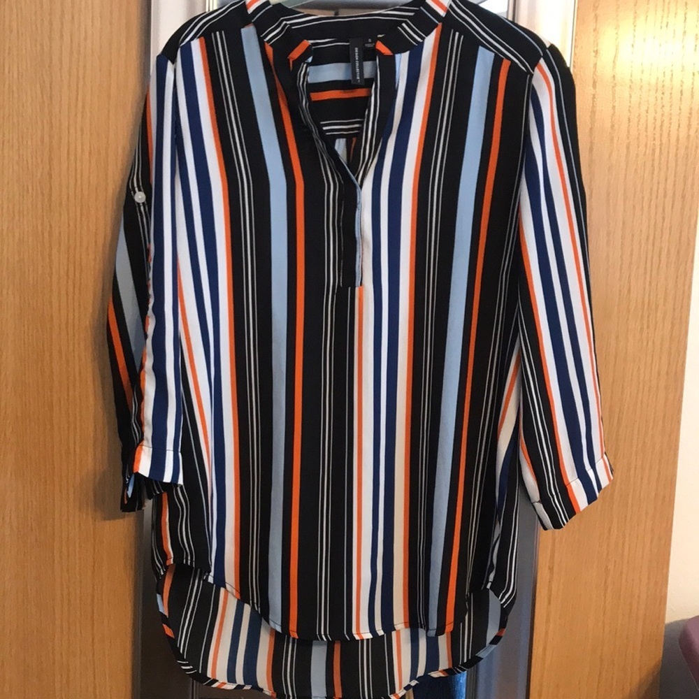 Design Collective striped blouse size small.  Like new!  Sleeves short or long